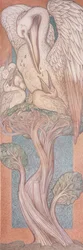 The Pelican, cartoon for stained glass for the William Morris Company, 1880